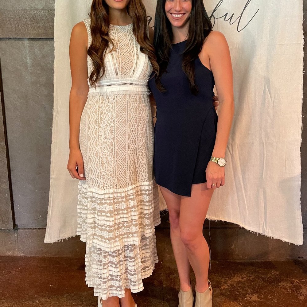 Lulus White Lace Midi Dress